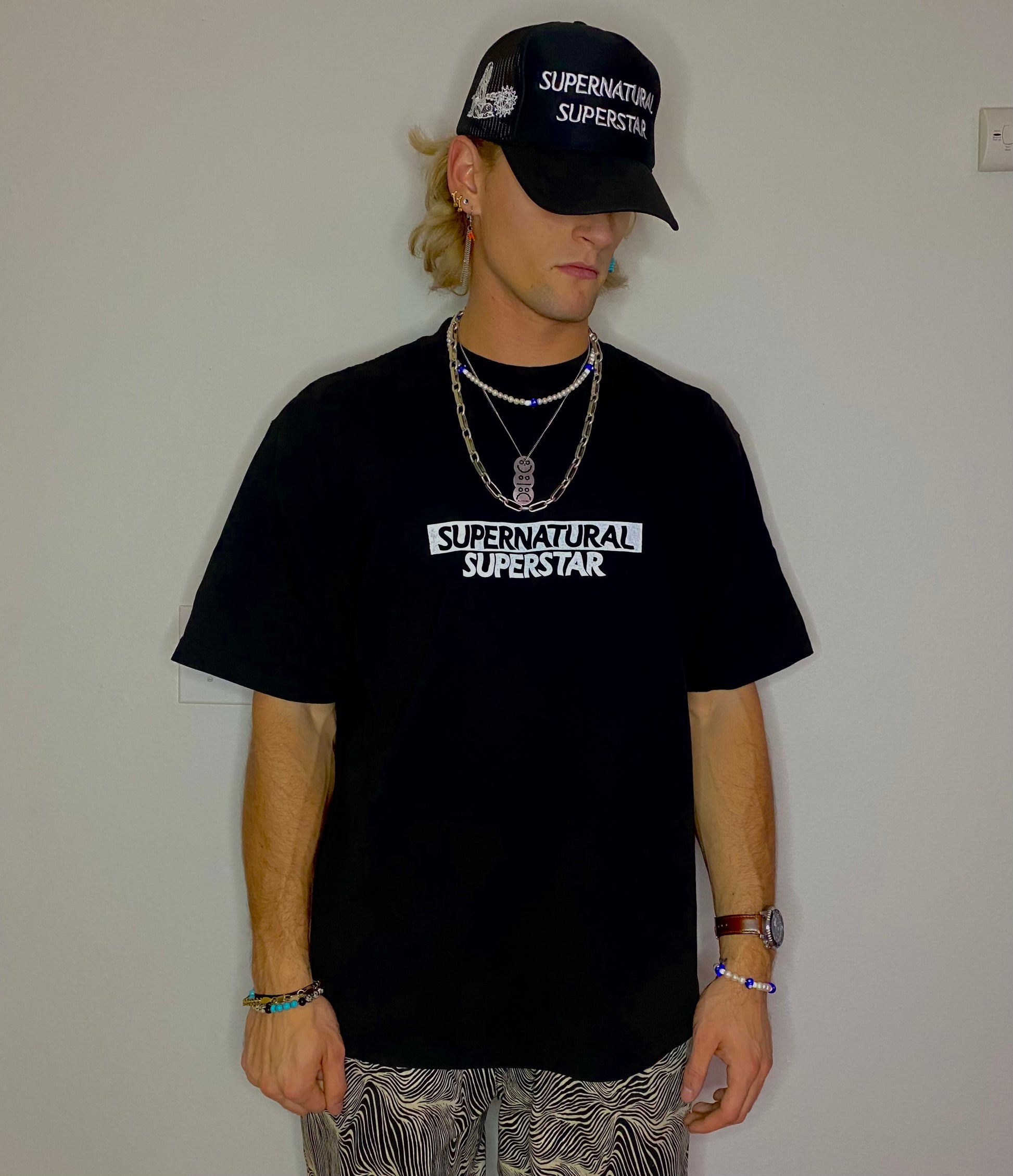 GARMENT DYE TEE - "BOX LOGO"