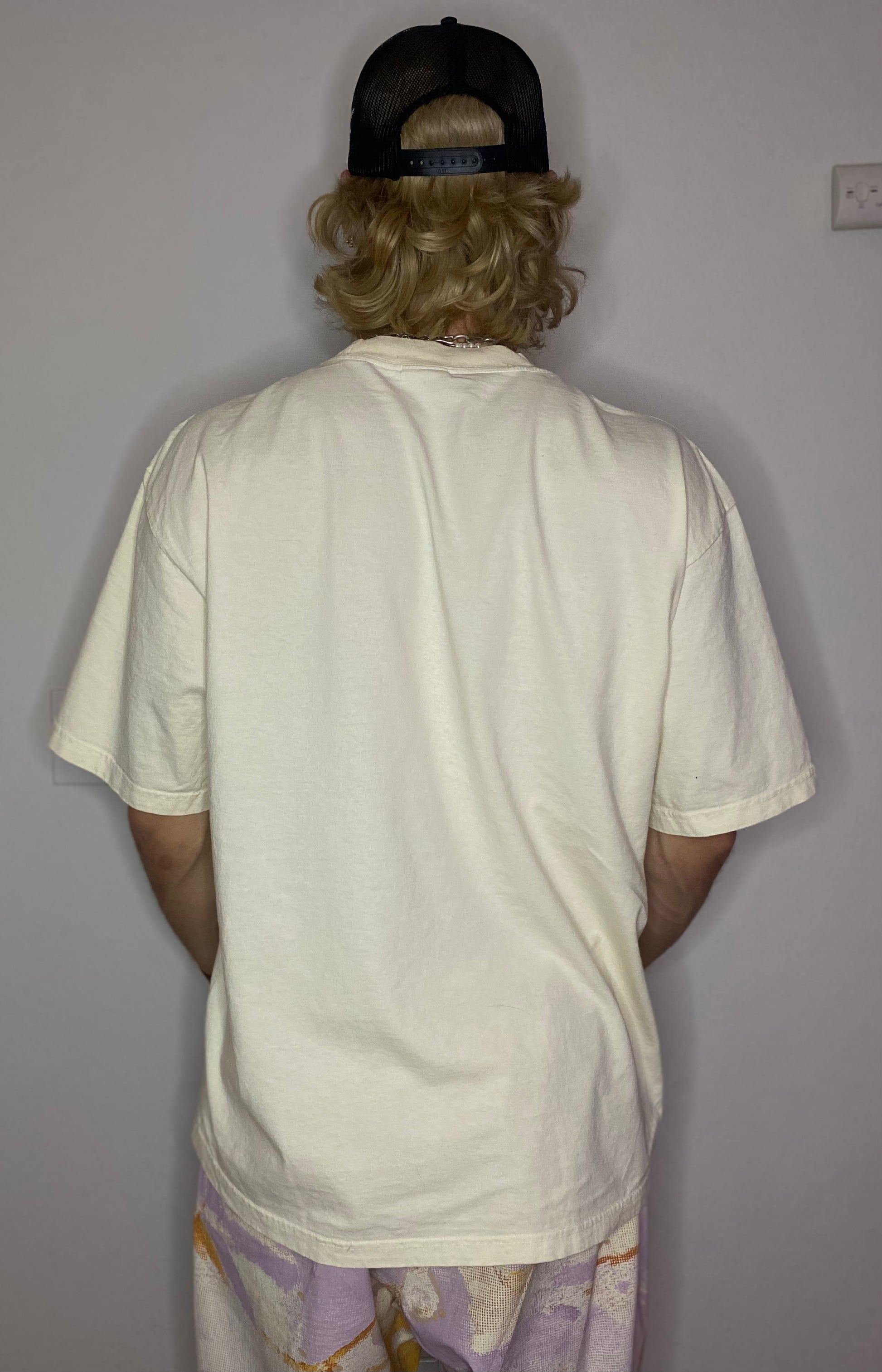 GARMENT DYE TEE - "BOX LOGO"
