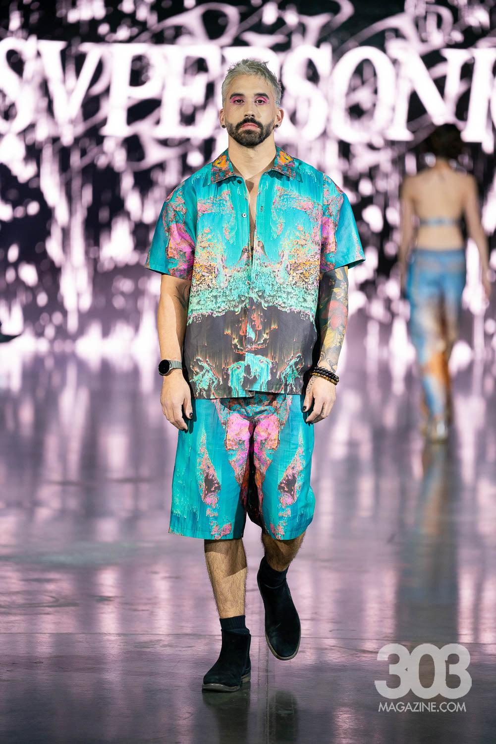 OILSPILL Collared Shirt & Shorts