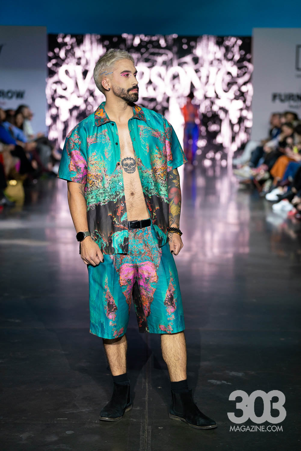 OILSPILL Collared Shirt & Shorts