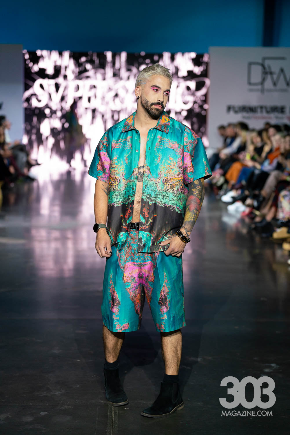 OILSPILL Collared Shirt & Shorts