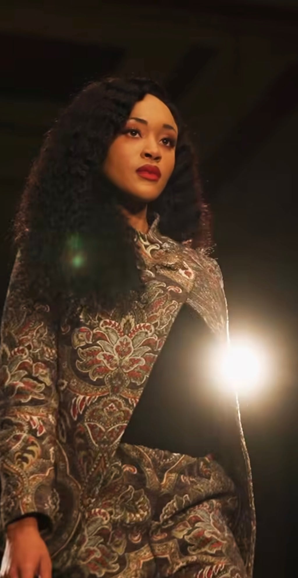 "VOID PAISLEY" MISSES' ASYMMETRICAL JACKET
