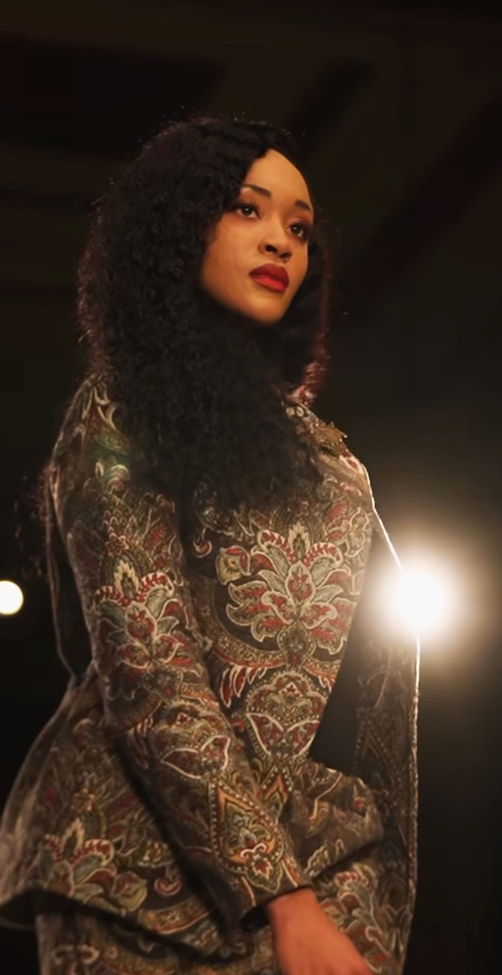 "VOID PAISLEY" MISSES' ASYMMETRICAL JACKET