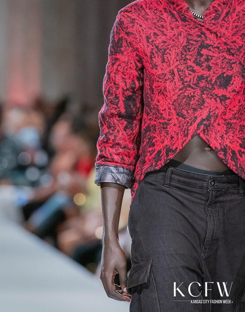 "BLEED" ASYMMETRICAL BOMBER JACKET
