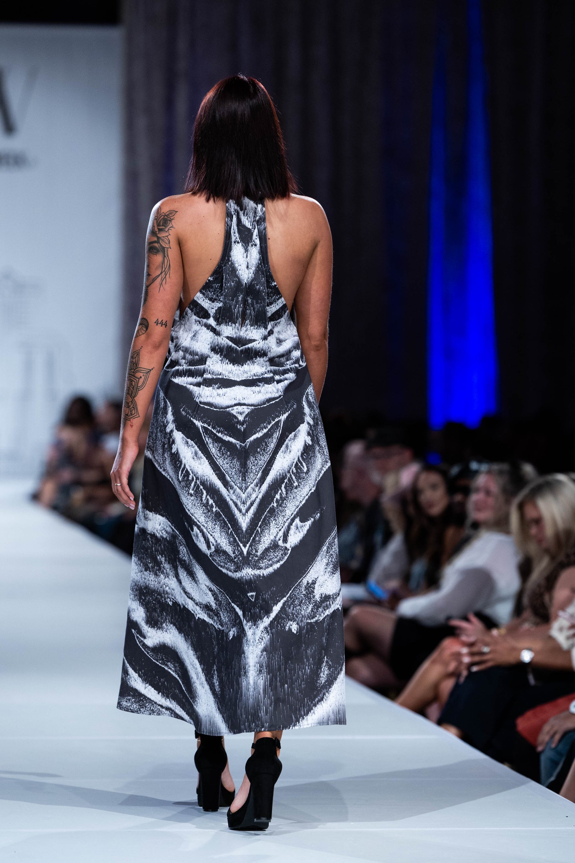 VEINS Front-Zip Sundress