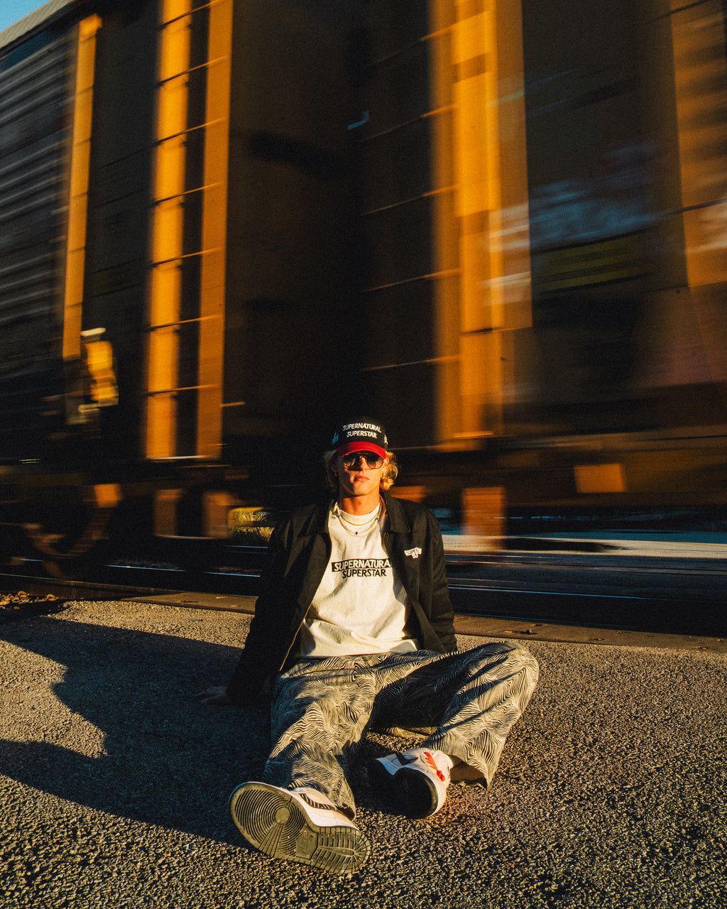 DROP SHOULDER GARMENT DYE TEE - "STOIC"
